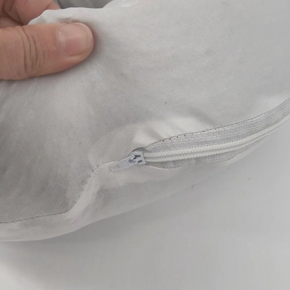 Buckwheat Hull U-Shaped Neck Pillow Adjustable,  with Pillowcase Grey